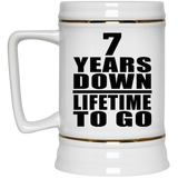 7th Anniversary 7 Years Down Lifetime To Go - Beer Stein