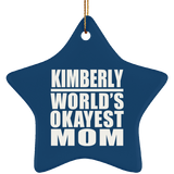 Kimberly World's Okayest Mom - Star Ornament
