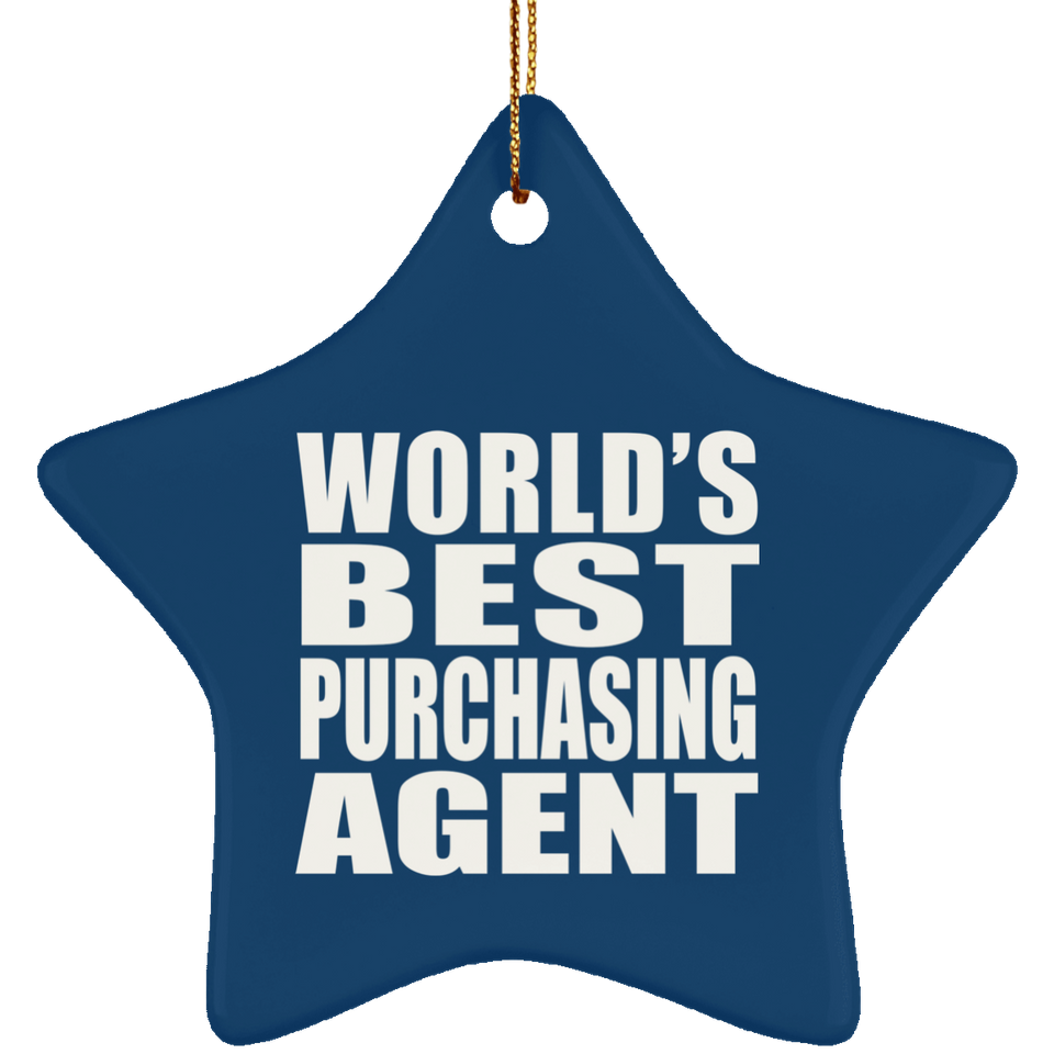 World's Best Purchasing Agent - Star Ornament