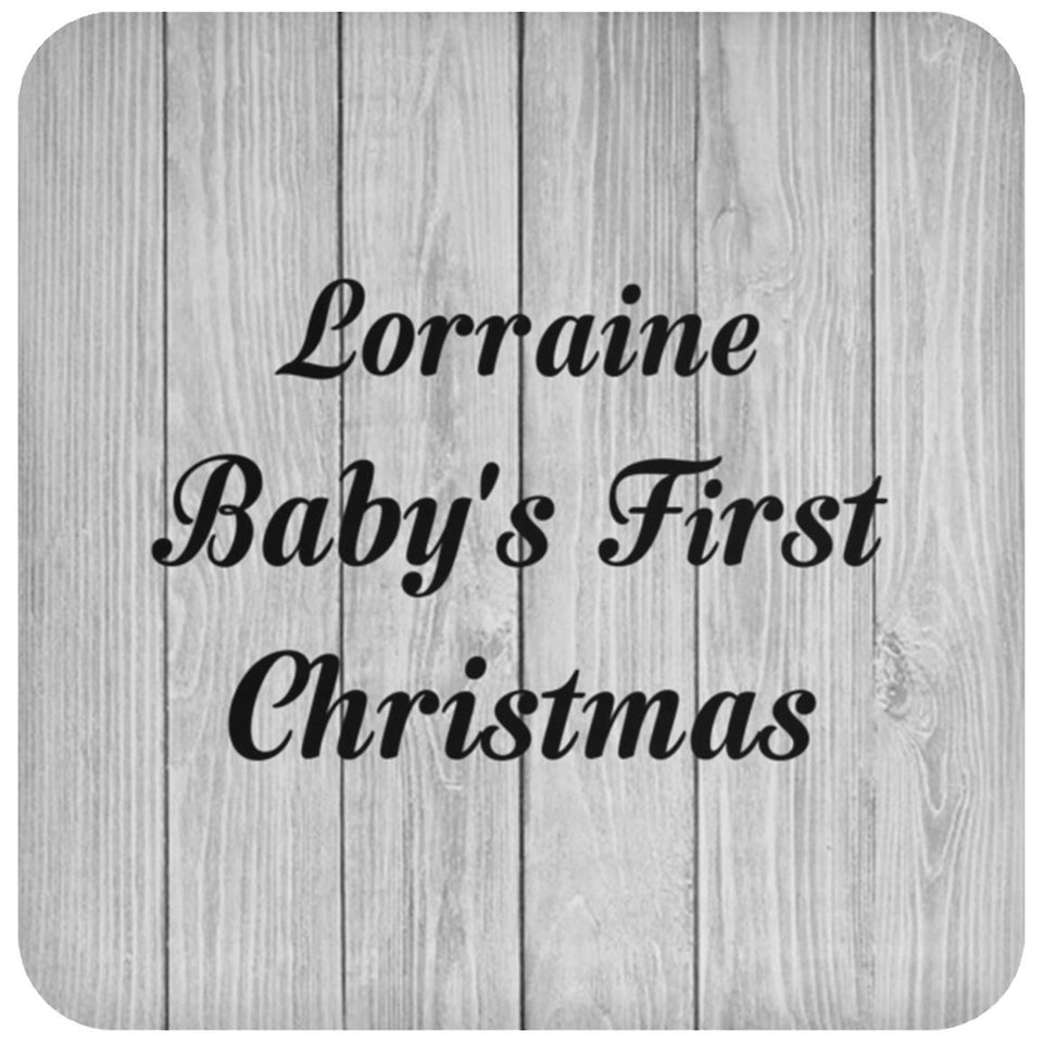 Lorraine Baby's First Christmas - Drink Coaster F