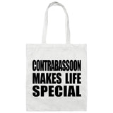 Contrabassoon Makes Life Special - Tote Bag White