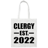 Clergy Established EST. 2022 - Tote Bag White
