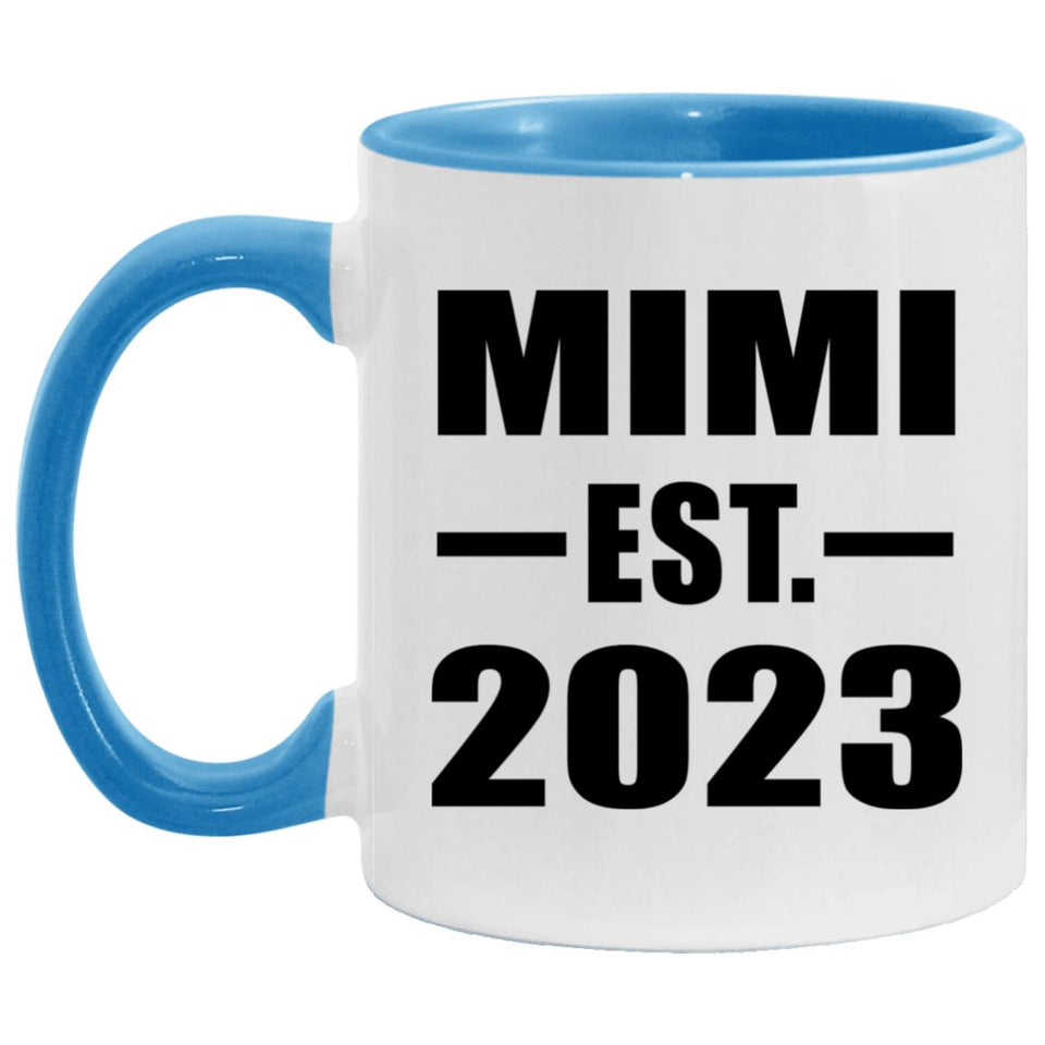 Mimi Established EST. 2023 - 11oz Accent Mug Blue
