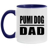 Pumi Dog Dad - 11oz Accent Mug Purple