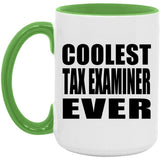 Coolest Tax Examiner Ever - 15oz Accent Mug Green