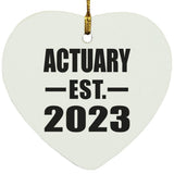 Actuary Established EST. 2023 - Heart Ornament