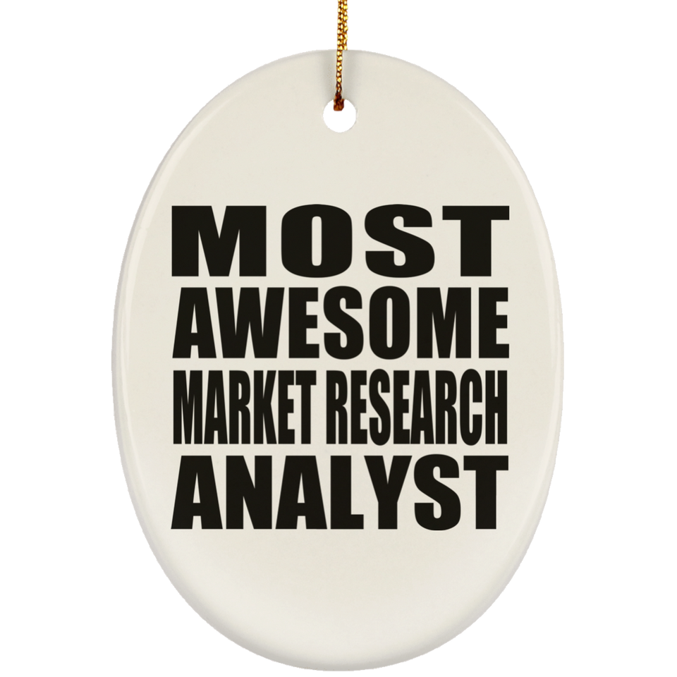 Most Awesome Market Research Analyst - Oval Ornament
