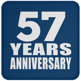 57th Anniversary 57 Years - Drink Coaster