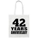 42nd Anniversary 42 Years - Tote Bag White