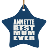 Annette Best Mum Ever - Star Ornament