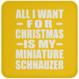 All I Want For Christmas Is My Miniature Schnauzer - Coaster