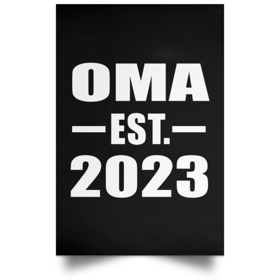 Oma Established EST. 2023 - Poster Portrait
