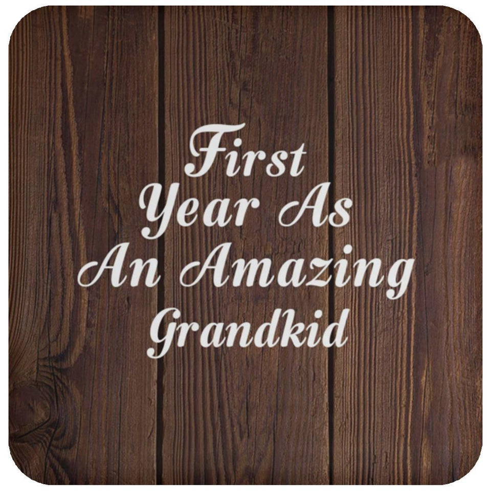 First Year As An Amazing Grandkid - Drink Coaster D