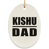 Kishu Dad - Oval Ornament