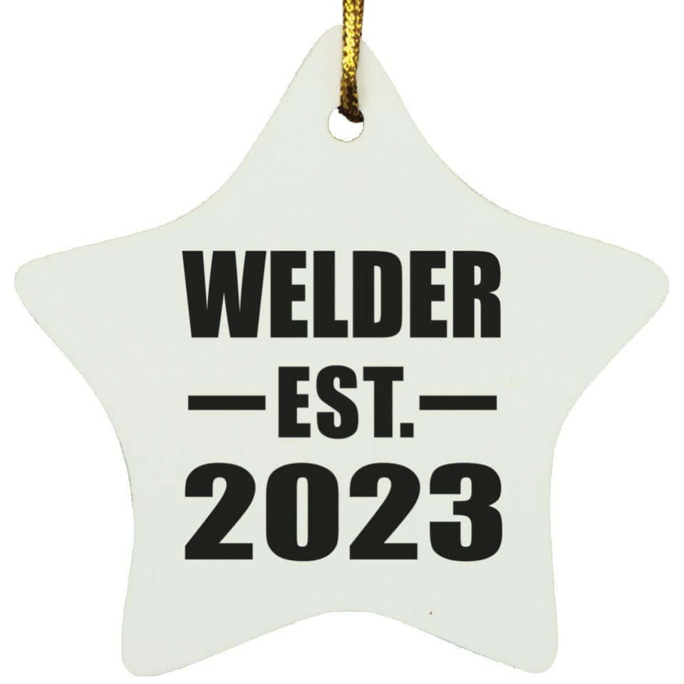 Welder Established EST. 2023 - Star Ornament