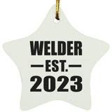 Welder Established EST. 2023 - Star Ornament