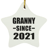 Granny Since 2021 - Star Ornament