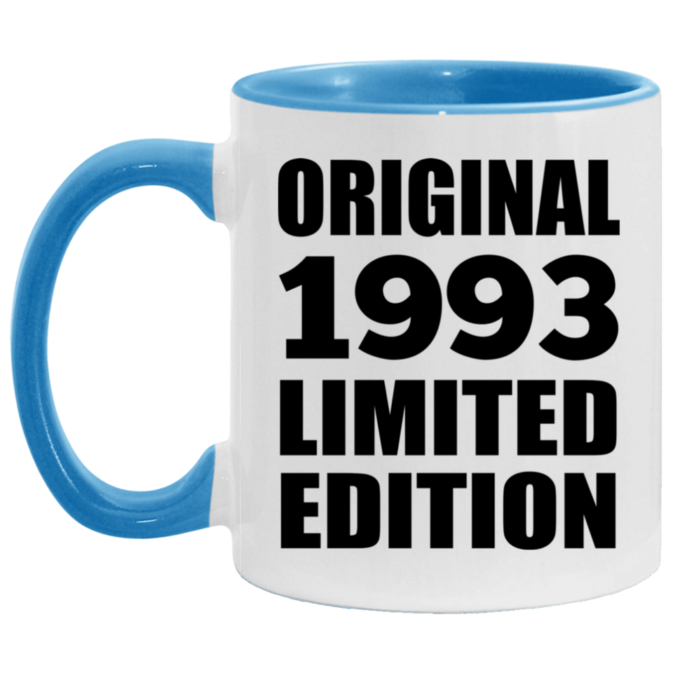 31st Birthday Original 1993 Limited Edition - 11oz Accent Mug Blue