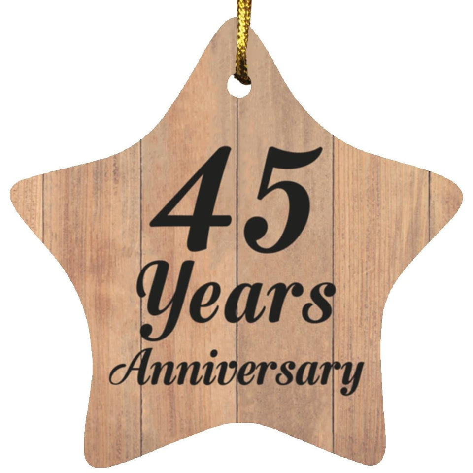 45th Anniversary 45 Years Anniversary - Star Ornament C