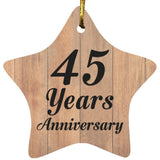 45th Anniversary 45 Years Anniversary - Star Ornament C
