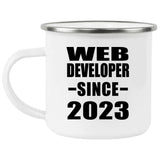 Web Developer Since 2023 - 12oz Camping Mug
