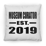 Museum Curator Established EST. 2019 - Throw Pillow