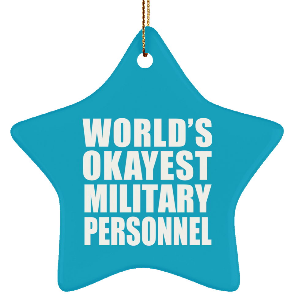 World's Okayest Military Personnel - Star Ornament