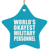 World's Okayest Military Personnel - Star Ornament