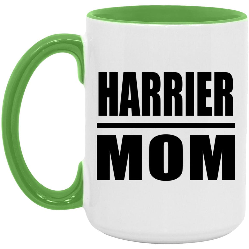 Harrier Mom - 15oz Accent Mug Green