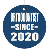 Orthodontist Since 2020 - Circle Ornament