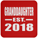 Granddaughter Established EST. 2018 - Drink Coaster