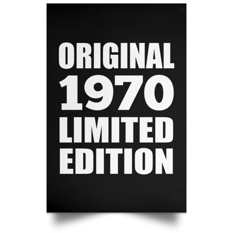 54th Birthday Original 1970 Limited Edition - Poster Portrait
