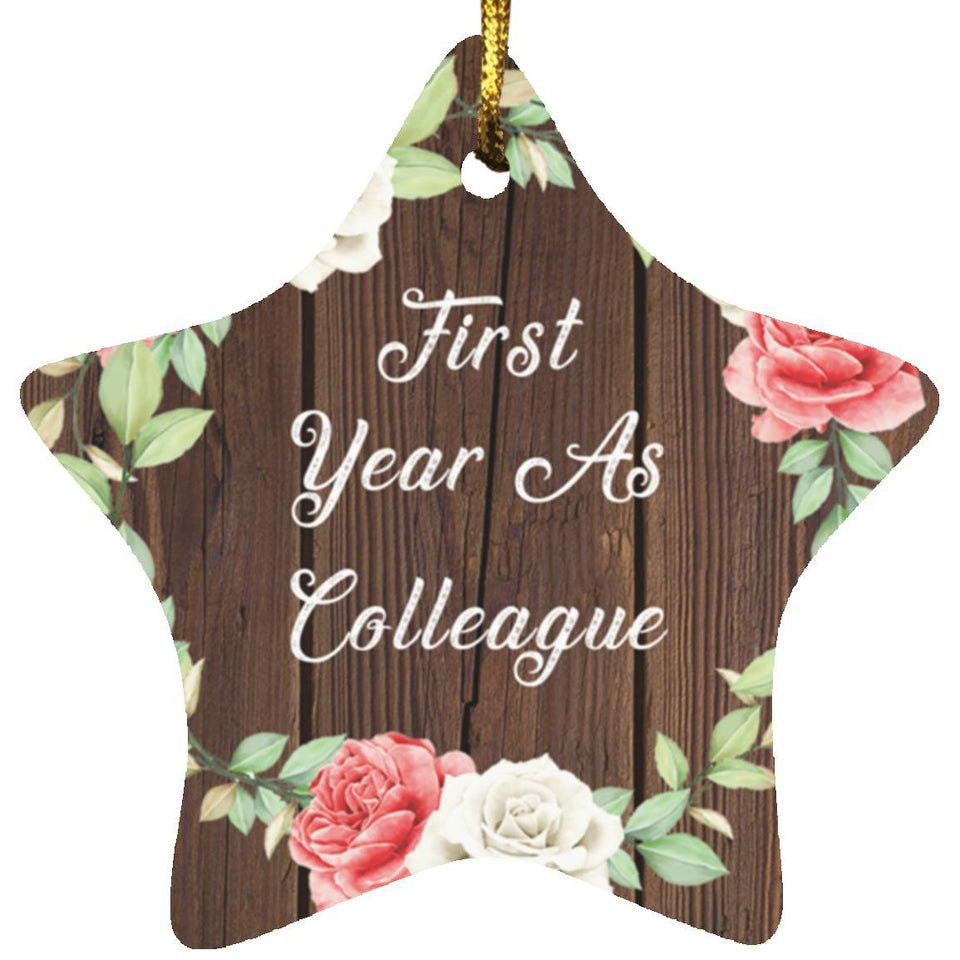 First Year As Colleague - Star Ornament A