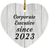 Corporate Executive Since 2023 - Heart Ornament F