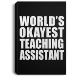 World's Okayest Teaching Assistant - Canvas Portrait