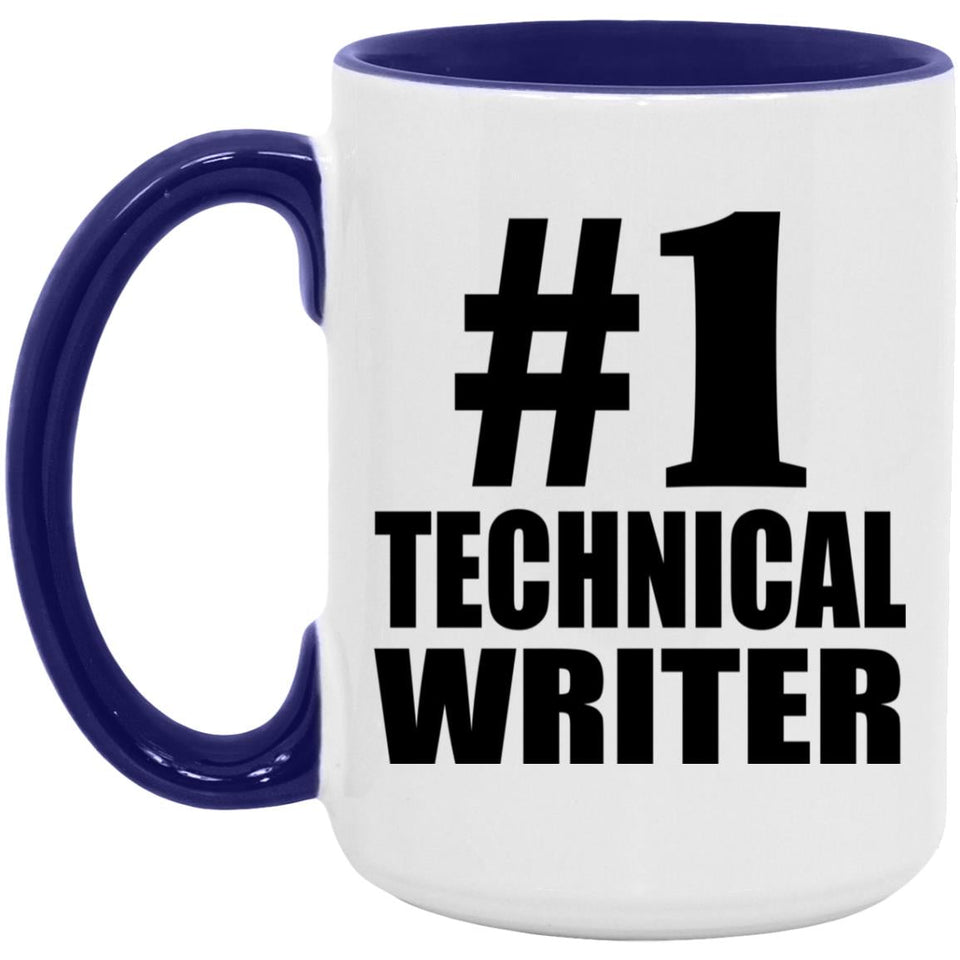 Number One #1 Technical Writer - 15oz Accent Mug Purple
