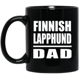 Finnish Lapphund Dad - 11oz Coffee Mug Black