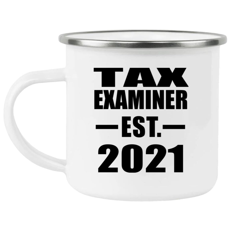 Tax Examiner Established EST. 2021 - 12oz Camping Mug
