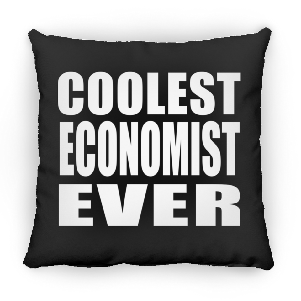 Coolest Economist Ever - Throw Pillow Black