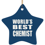 World's Best Chemist - Star Ornament