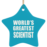 World's Greatest Scientist - Star Ornament