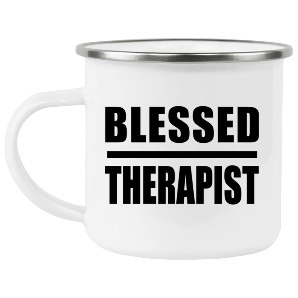 Blessed Therapist - 12oz Camping Mug