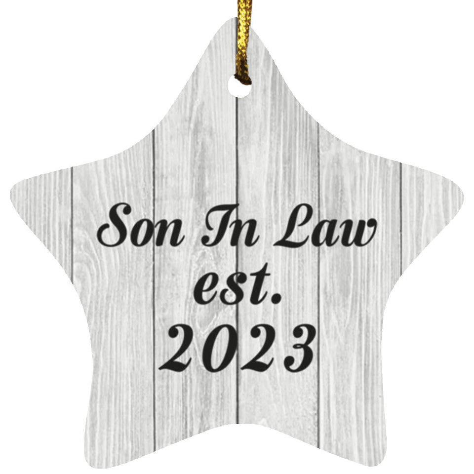 Son In Law Established Est. 2023 - Star Ornament F