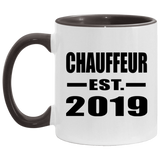 Chauffeur Established EST. 2019 - 11oz Accent Mug Black