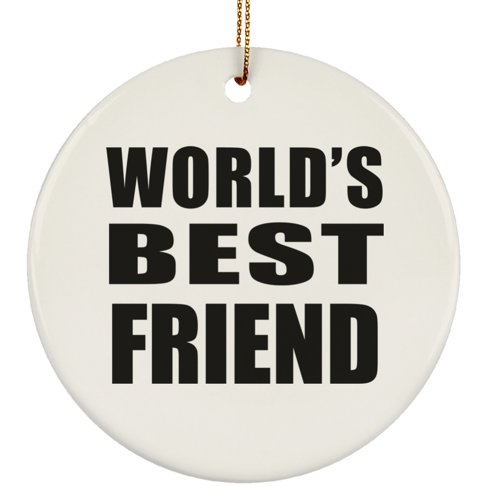 World's Best Friend - Circle Ornament