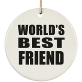World's Best Friend - Circle Ornament