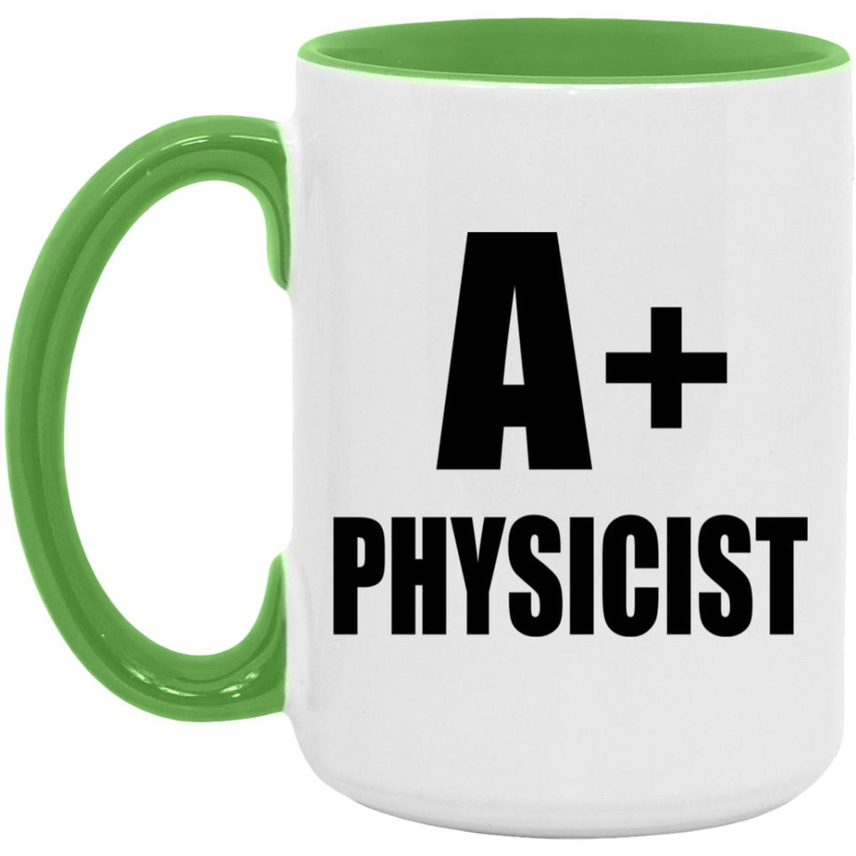 A+ Physicist - 15oz Accent Mug Green