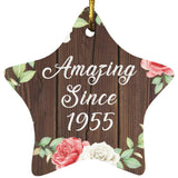 69th Birthday Amazing Since 1955 - Star Ornament A