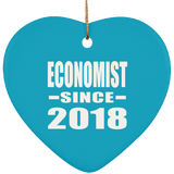 Economist Since 2018 - Heart Ornament