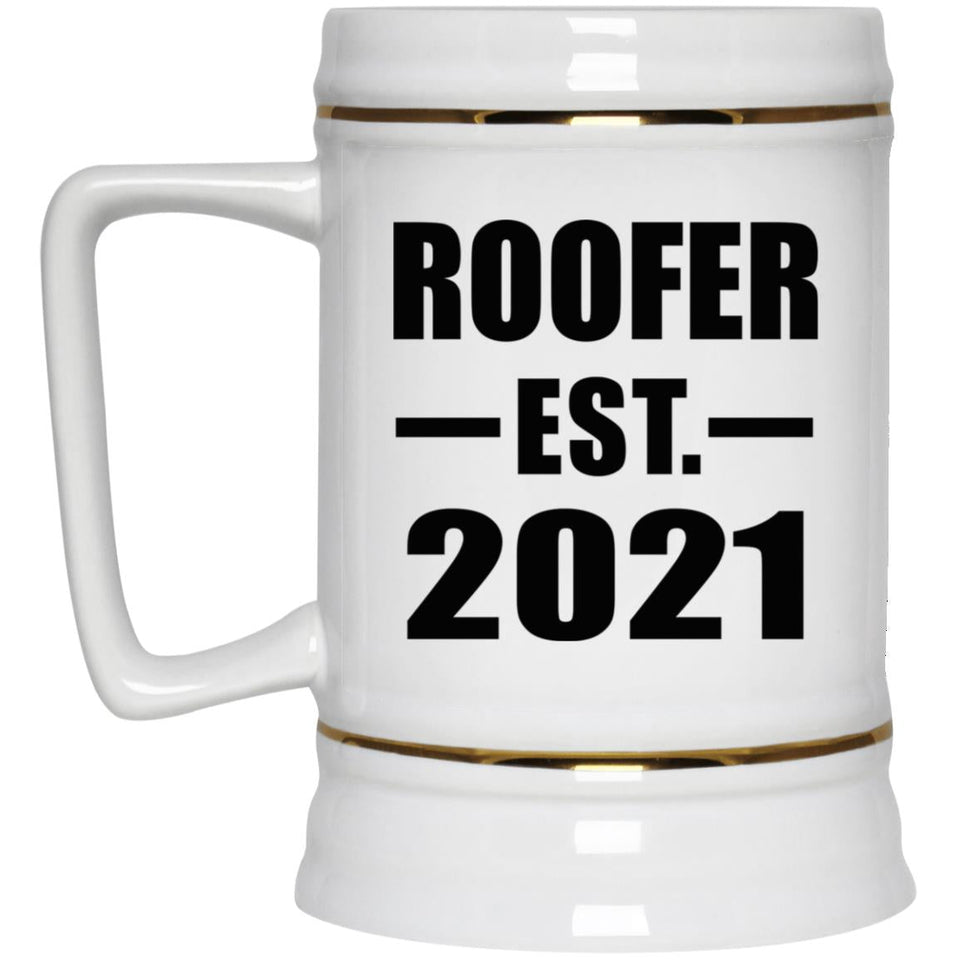 Roofer Established EST. 2021 - Beer Stein